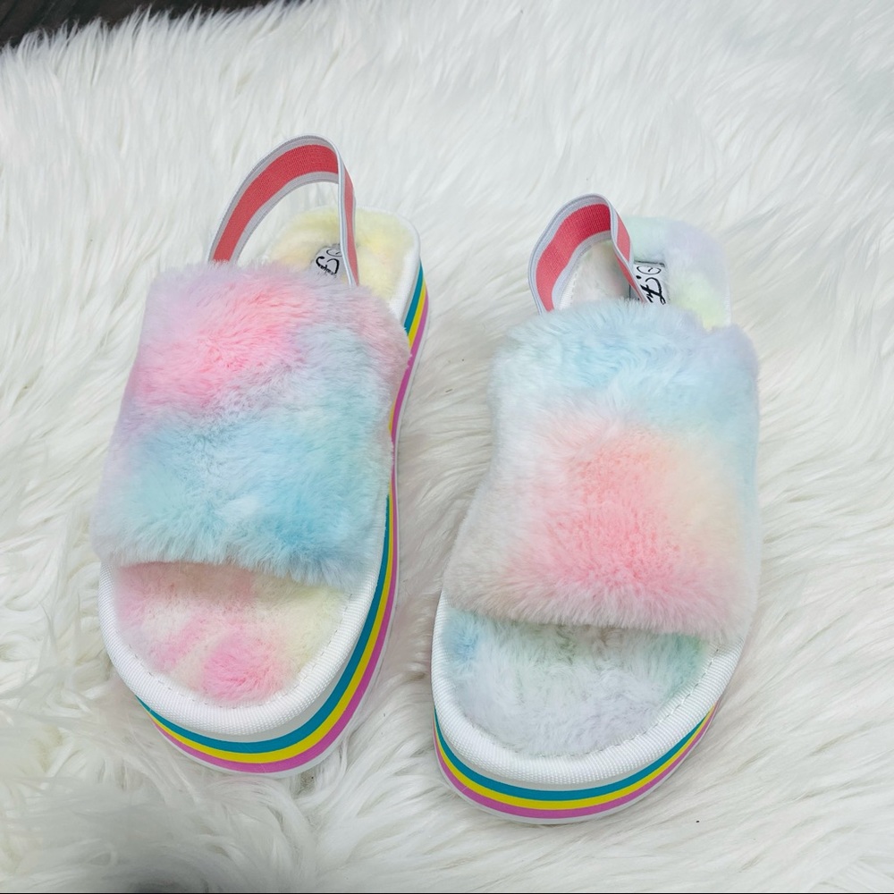Multi striped platform sandal - Picture 5 of 9